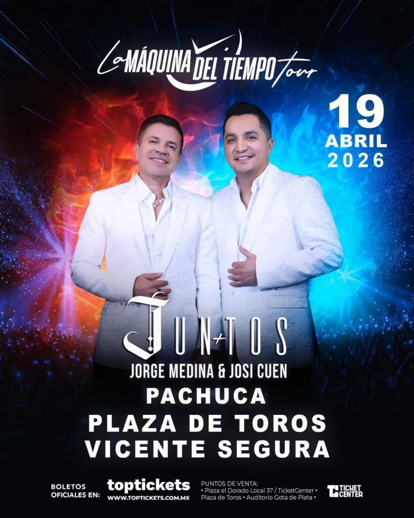Jorge Medina y Josi Cuen en Pachuca 2026: ¿aún hay boletos para su concierto? | Fecha