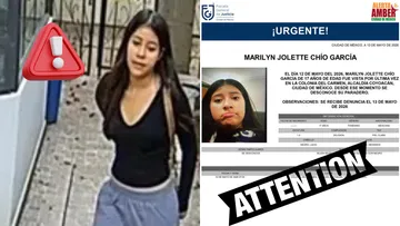 La Alerta Amber por Marilyn Jolette Chío García sigue activa mientras continúan las labores de búsqueda en CDMX.