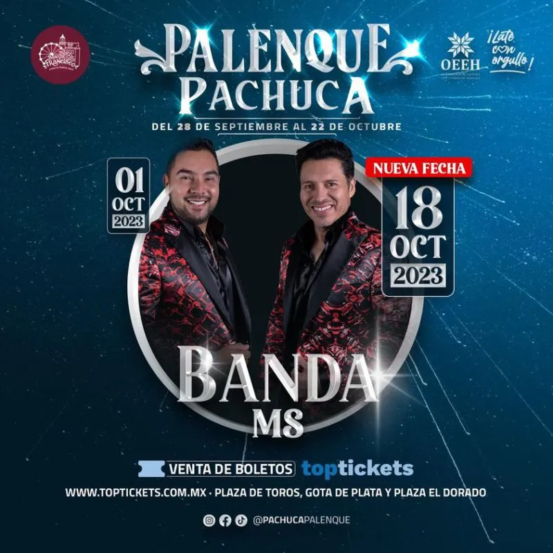 Palenque Pachuca 2023: anuncian nueva fecha para la Banda MS