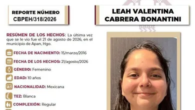 Ficha de Búsqueda Leah Valentina Cabrera