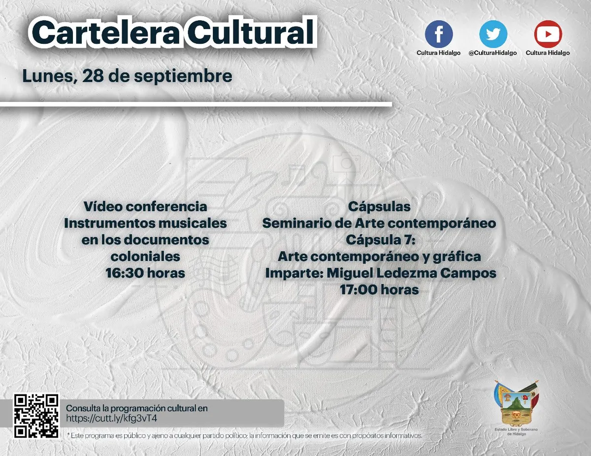 Cartelera cultural Hidalgo