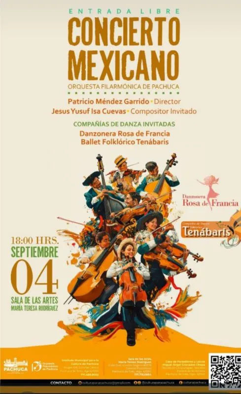 Concierto Mexicano de la Orquesta Filarmónica de Pachuca: ¡Entrada Libre!