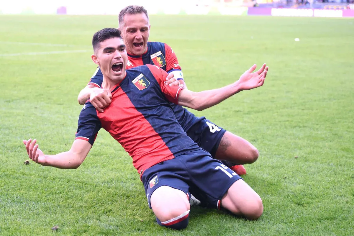 Johan Vázquez marca gol con el Genoa en Serie A