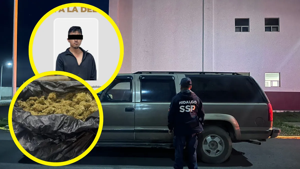 Detenido con presunta marihuana en operativo de SSPH en Tulancingo