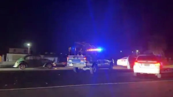 Accidente de motocicleta en la carretera México–Laredo