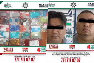 Caen 4 presuntos ‘desplazadores’ de tarjetas en centro de Pachuca