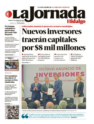 La Jornada Hidalgo | 17 de febrero de 2026