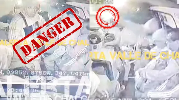 Delincuentes armados asaltan combi en ruta de Pueblo Nuevo, Chalco, hacia Aeropuerto CDMX durante la madrugada.