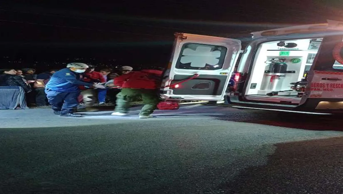 Motociclistas se accidentan en Ixmiquilpan , hay 4 lesionados