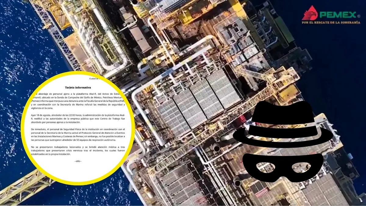 Plataforma Akal-R del complejo Cantarell, en Campeche