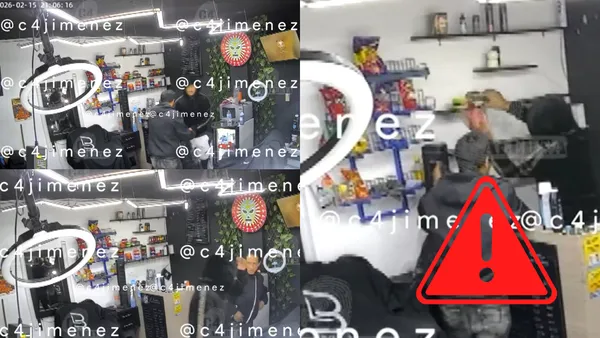 Barbería en Neza cierra tras asalto y amenaza de muerte; video viral muestra cómo operaron los agresores en Plaza Becky.