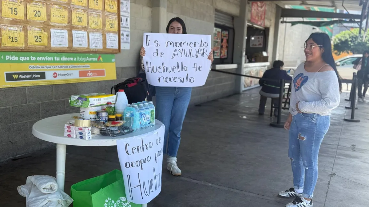 Centros de acopio para damnificados del huracán Priscila en Huehuetla