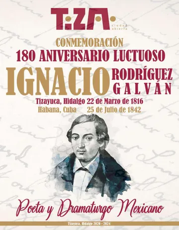 180 aniversario luctuoso de Ignacio Rodríguez Galván