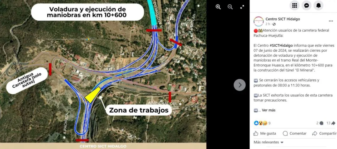 Cerrarán el Corredor de la Montaña por más de tres horas este viernes