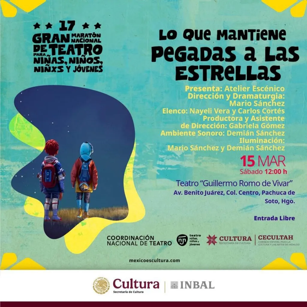 “Lo que mantiene pegadas a las estrellas” llega al Teatro Guillermo Romo de Vivar