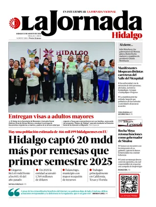 La Jornada Hidalgo | 22 de agosto de 2026