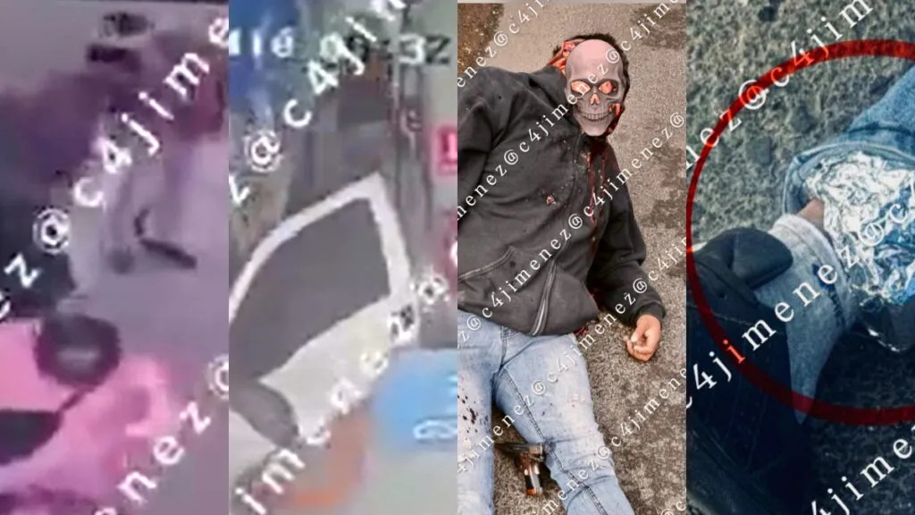 Revelan VIDEO de momento exacto en que comerciante balea y mata a motoladrón cuando huía tras asalto