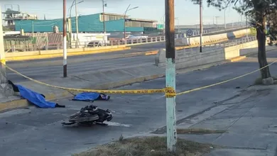 Accidente de motocicleta en bulevar Quetzalcóatl de Tulancingo