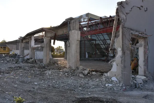 Demolición del Salón de Plenos del Congreso