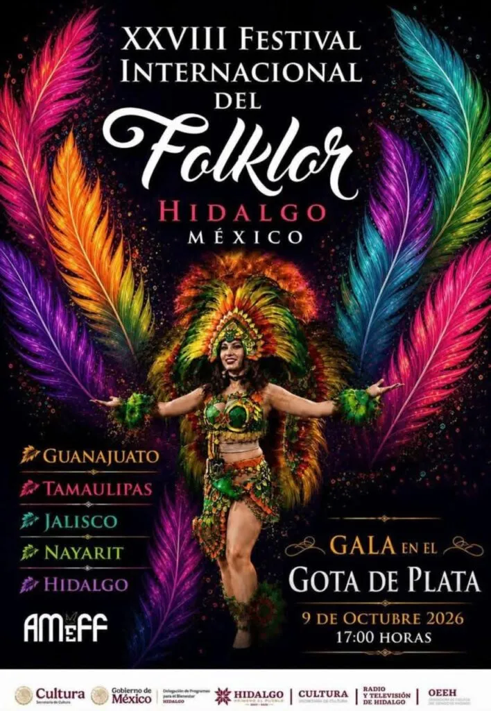 El folklor mexicano toma Hidalgo: así será el festival en el Gota de Plata
