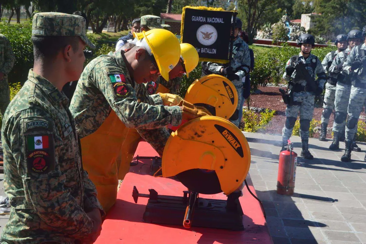 Ejército Mexicano destruye 110 armas aseguradas en Hidalgo