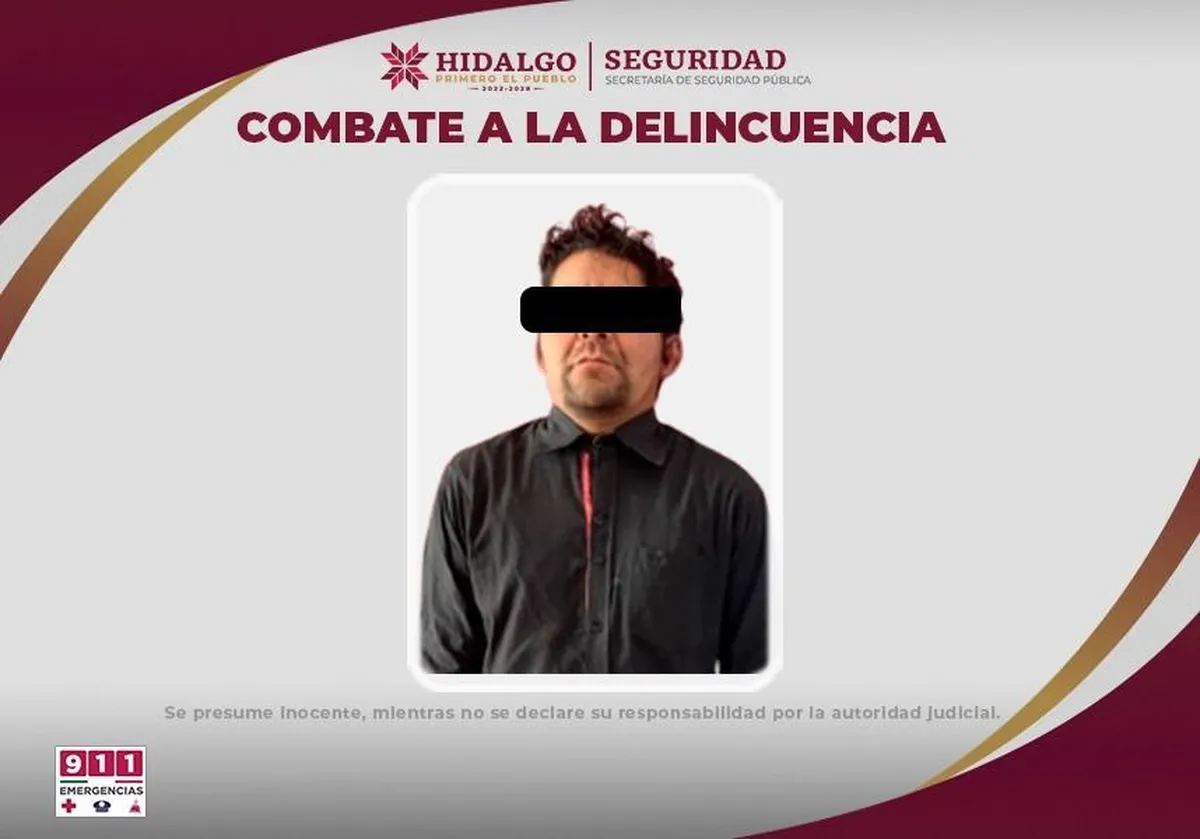 Presunto detenido de robo en Tizayuca