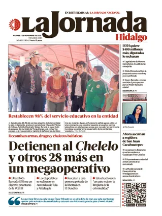 La Jornada Hidalgo | 07 de noviembre de 2025