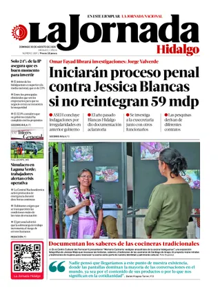 La Jornada Hidalgo | 30 de agosto de 2026