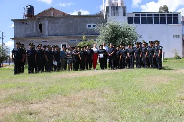 Director de la PIBEH durante un recorrido por instalaciones de la corporación en Hidalgo.