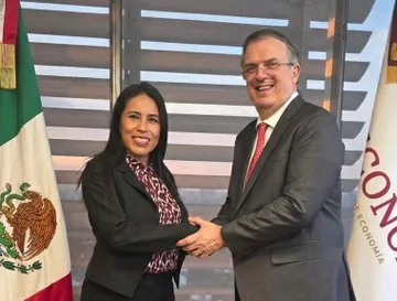 Simey Olvera destaca diálogo con Marcelo Ebrard sobre oportunidades para Hidalgo