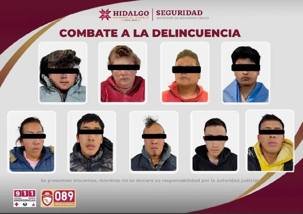 Detienen a nueve personas tras muerte de taxista en Hidalgo