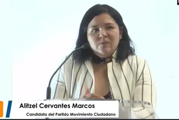 Candidata de MC en Hidalgo acusada de posesión de armas participa en debate