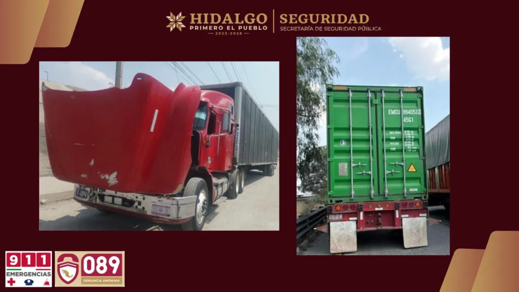 Recuperan transporte de carga robado en carreteras federales