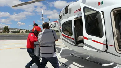 traslado aéreo de coraazón hacia la Ciudad de México