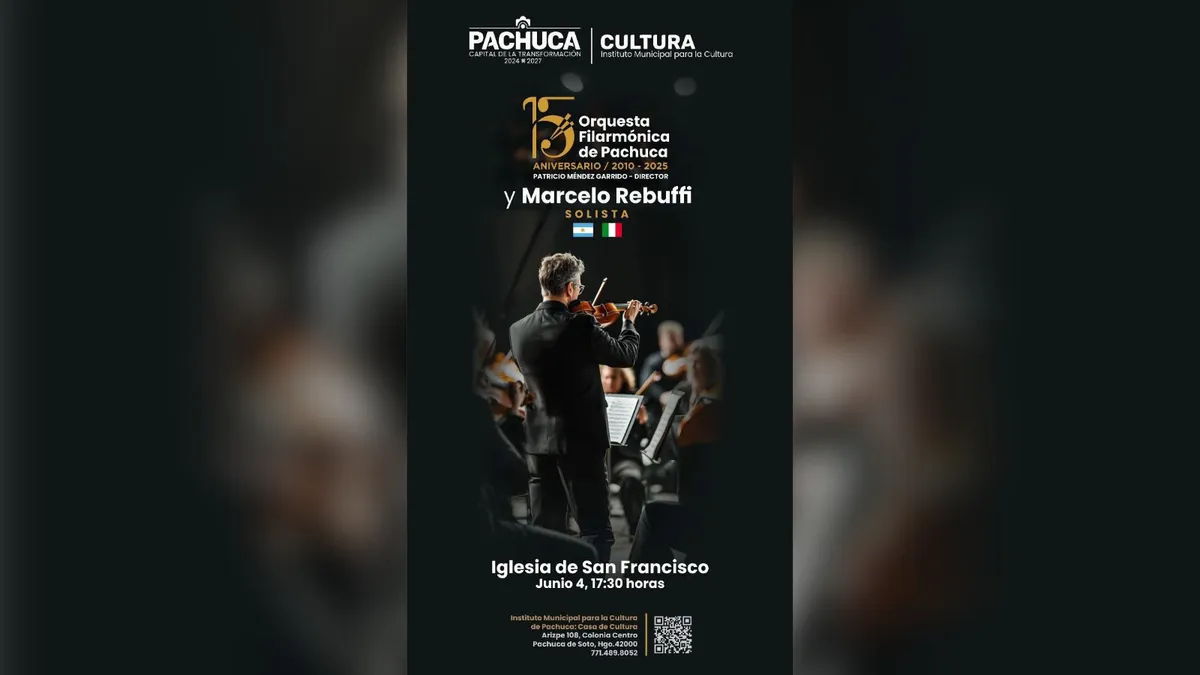 Orquesta Filarmónica de Pachuca ofrece velada artística por sus 15 años de historia
