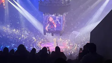 Yuridia durante su concierto en el Palenque de la Feria Pachuca 2026