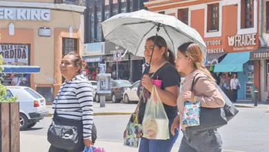 Calor y chubascos en Hidalgo
