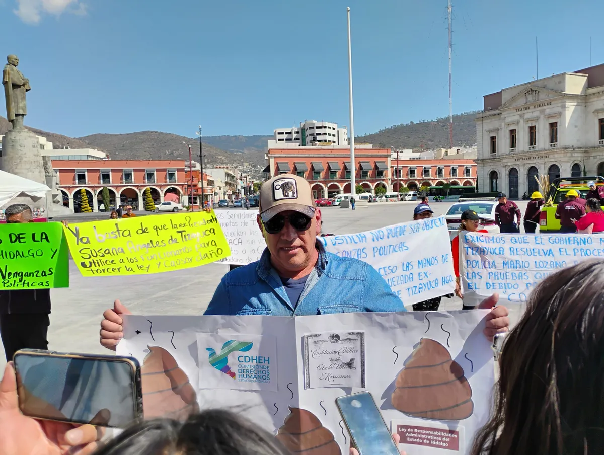 Acoso y hostigamiento tras protesta laboral en Tizayuca: denuncia policía