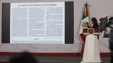 Sheinbaum respalda la colecta para Cuba difundida por AMLO para apoyar al pueblo cubano ante el bloqueo económico.