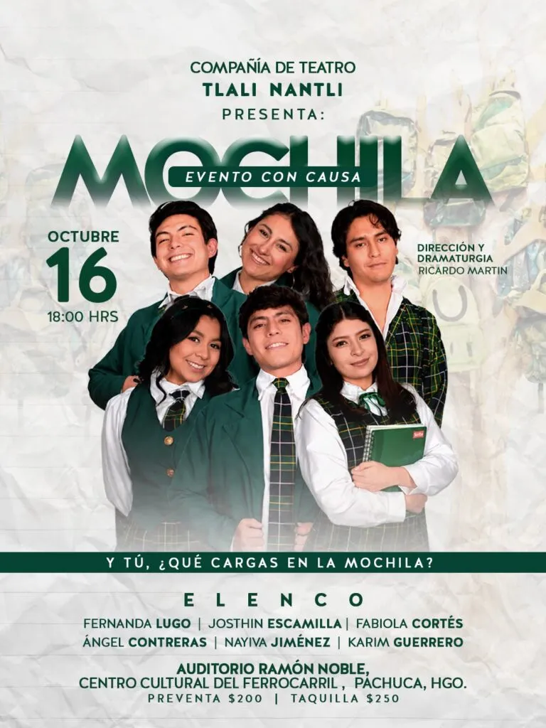 “Mochila” busca llegar a comunidades sin acceso al teatro en Hidalgo