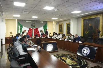 Sesión en el Congreso de Hidalgo