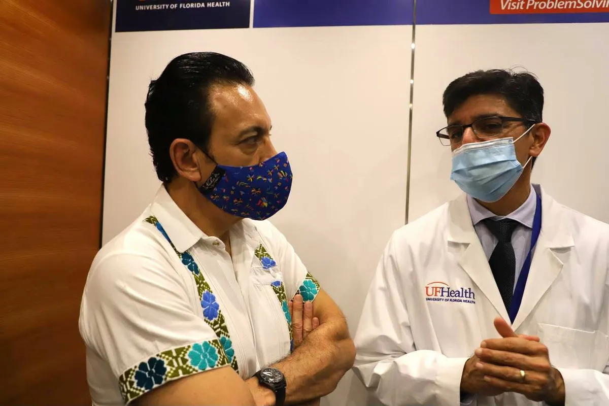 Busca Omar Fayad a Universidad de Florida para hospital post Covid en Hidalgo