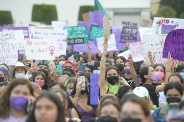 Fotos: Así fue la marcha del Día Internacional de la Mujer en Pachuca
