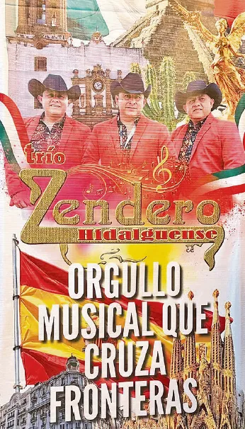 Trío Zendero Hidalguense llevará sus raíces a Europa