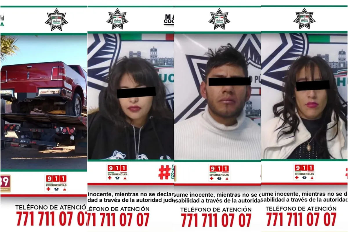 Detienen a 5 en Pachuca por robo de camioneta de lujo