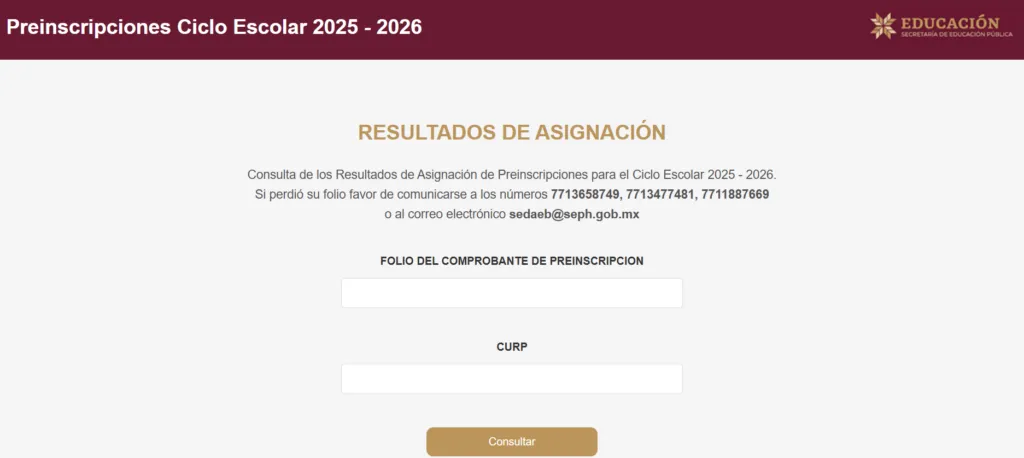 Resultados preinscripciones SEP Hidalgo 2025-2026: así los puedes consultar