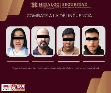 Caen cuatro por narcomenudeo en Tula y Zempoala