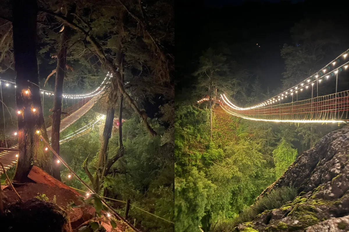 Aprende como llegar a los Puentes Iluminados en Mineral del Chico y vive una experiencia nocturna única.