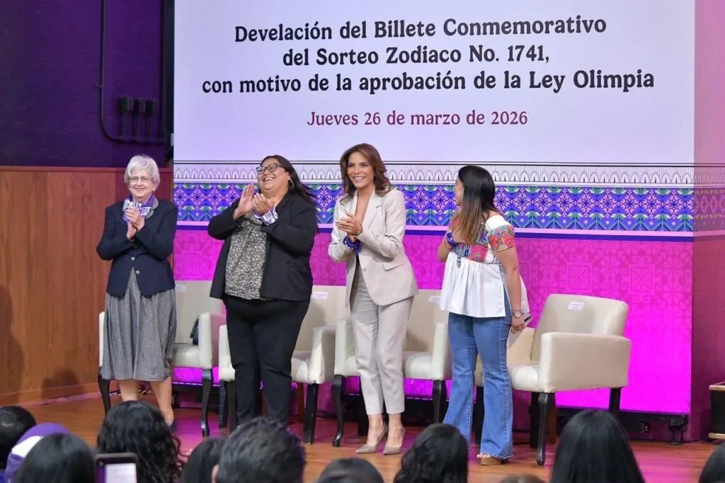 Presentan billete de Lotería por la Ley Olimpia y su lucha contra la violencia digital