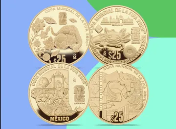 De ajolotes a jaguares: así son las nuevas monedas conmemorativas de la Copa del Mundo.